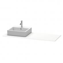 Duravit XS060GL1818 - Duravit XSquare Console with One Sink Cut-Out White