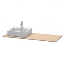 Duravit XS060GL7575 - Duravit XSquare Console with One Sink Cut-Out Linen