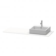 Duravit XS060GR2222 - Duravit XSquare Console with One Sink Cut-Out White