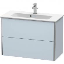 Duravit XS416609797 - Duravit XSquare Two Drawer Wall-Mount Vanity Unit Light Blue