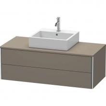 Duravit XS491209090 - Duravit XSquare Vanity Unit for Console  Flannel Gray Satin Matte