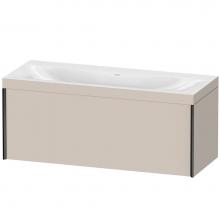 Duravit XV4612NB291C - XViu One Drawer C-Bonded Wall-Mount Vanity Kit Taupe