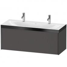 Duravit XV4613OB249P - XViu One Drawer C-Bonded Wall-Mount Vanity Kit Graphite