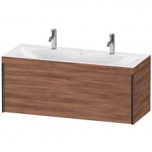 Duravit XV4613OB279C - XViu One Drawer C-Bonded Wall-Mount Vanity Kit Walnut