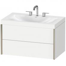 Duravit XV4615TB118C - Duravit XViu C-Bonded Wall-Mounted Vanity  White Matte