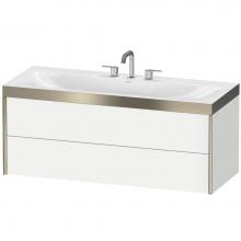 Duravit XV4617TB118P - Duravit XViu C-Bonded Wall-Mounted Vanity  White Matte