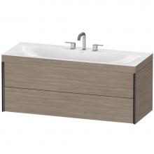 Duravit XV4617TB231C - Duravit XViu C-Bonded Wall-Mounted Vanity  Pine Silver