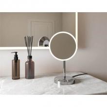 Fleurco MVZ8-FS-RR-33 - VIZO MAKEUP MIRROR/FREE STANDING/8''/RD FRAME&MIRROR/BLACK