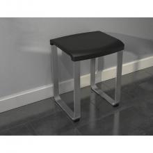 Fleurco VPS3733-11-33 - VERITAS PREMIERE BATH STOOL / CHROME WITH BLACK SEAT