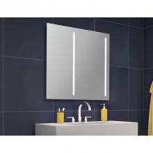 Fleurco MSUO3636R - Sunrise Mirror 36'' Wx36'' H/Defog.&Off-Cent. Light/Right