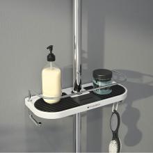 Fleurco VDH1105-18-11 - DOMUS SHELF W/ADAPTER W/HOOKS/11x5''/WHT/CHR