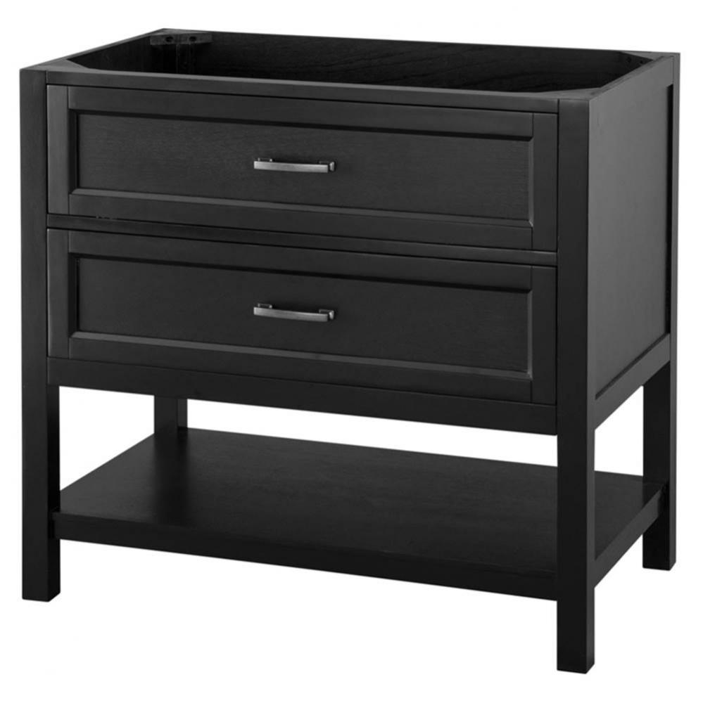 Georgette 36'' Vanity, Open grain black