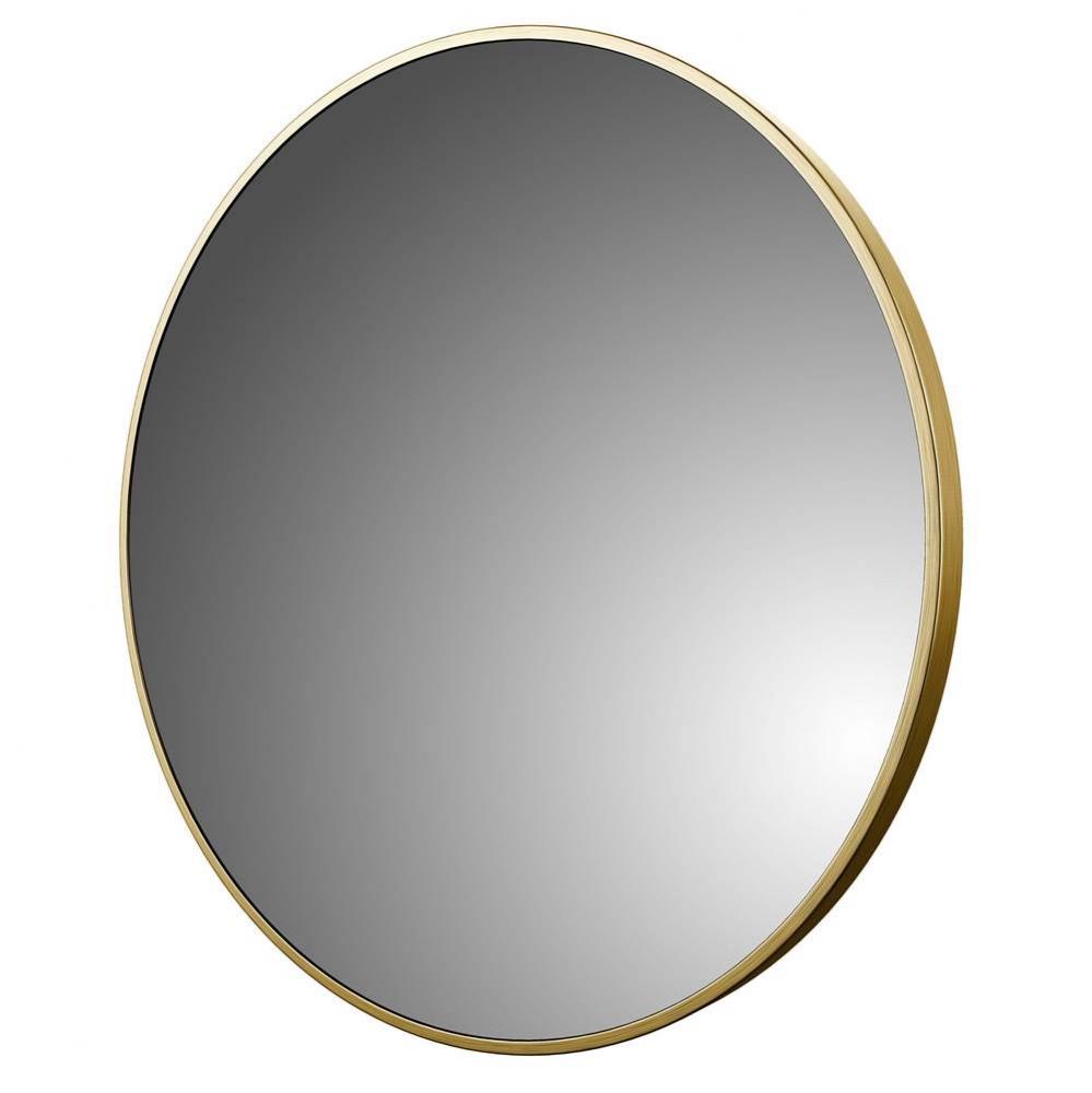 Foremost Reflections 32'' Round Wall Mirror, Brushed Gold