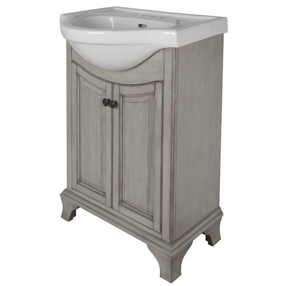 Corsicana euro vanity, Antique grey