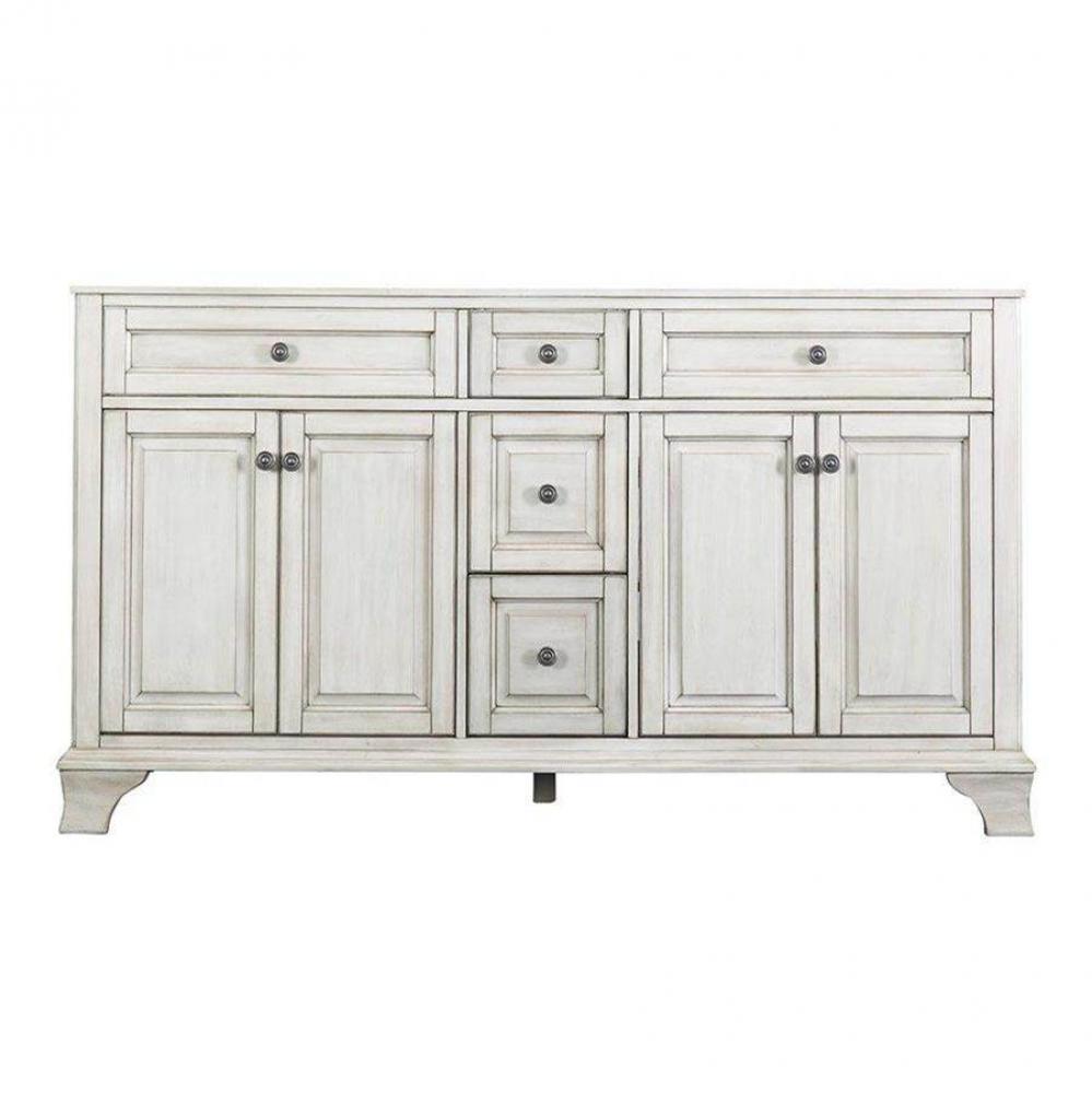 Corsicana 60'' Vanity Antique White