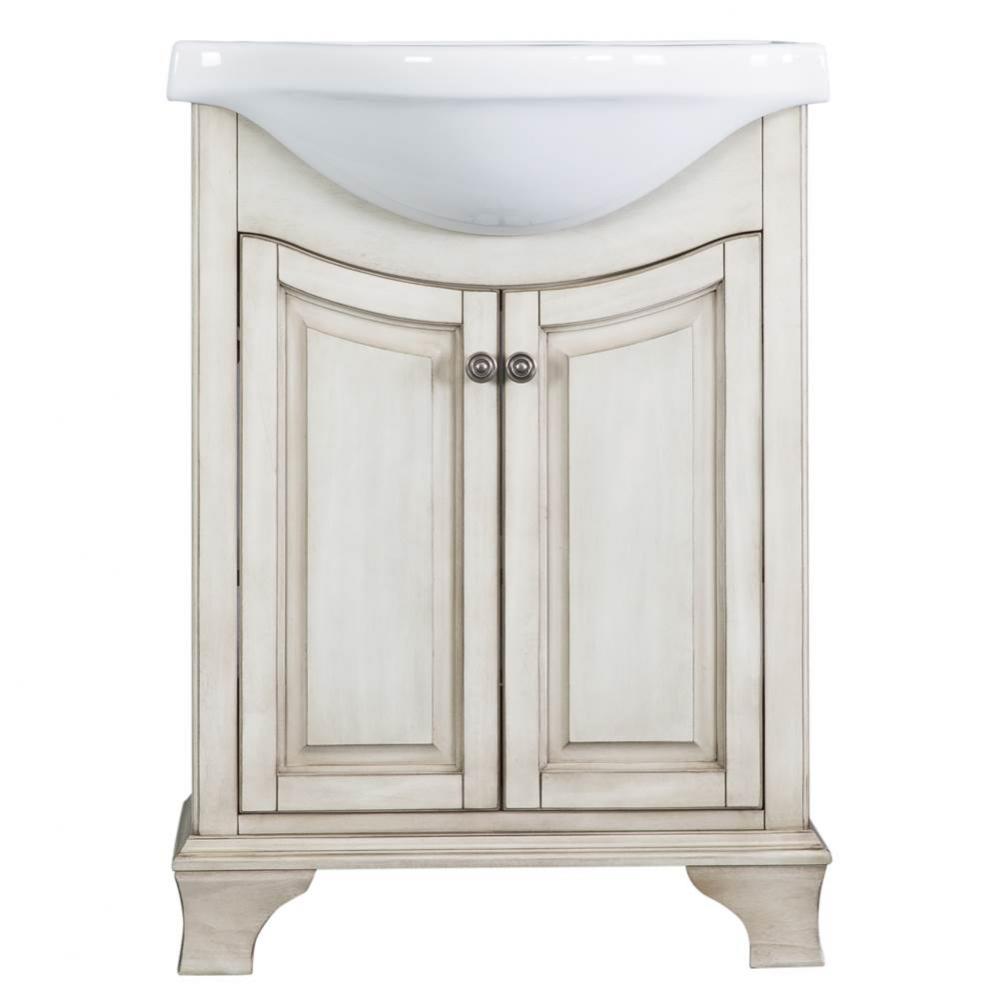 Corsicana 25'' Vanity with Top, Antique White