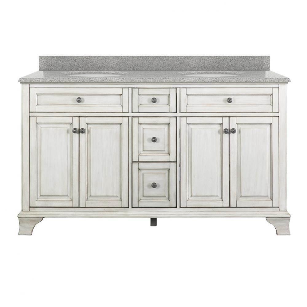 Monterrey 25'' Black Coffee Vanity with White Fine Fire Clay Top