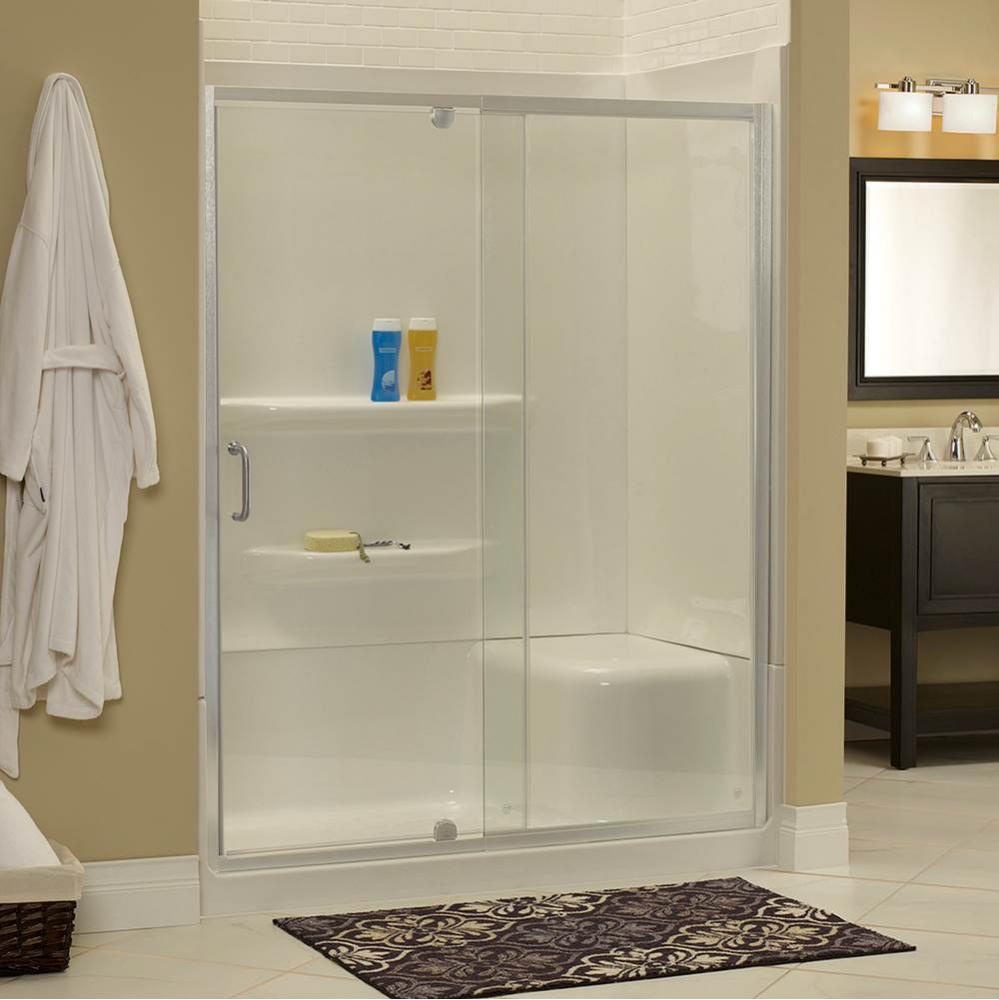 Cove 1/4'' Frameless Pivot Shower Door and In Line Panel Door