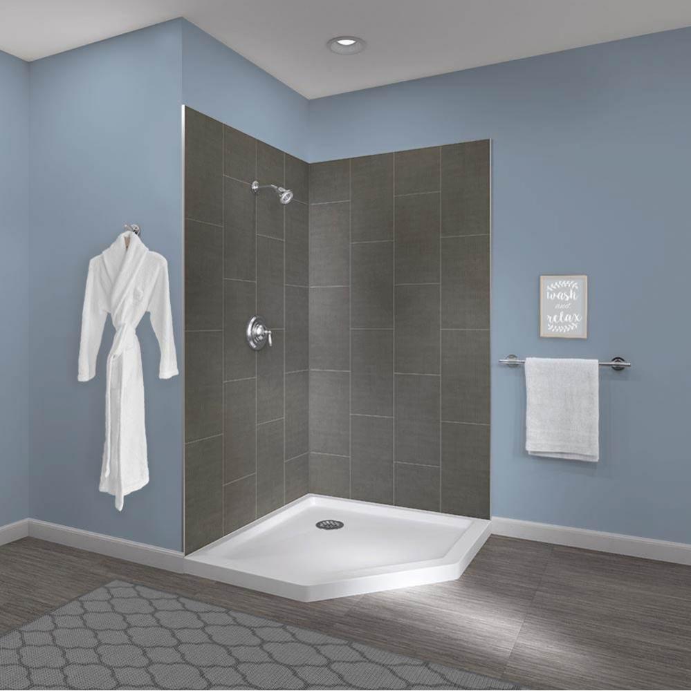 42'' X 42'' X 78'' Shower Wall Kit Quarry