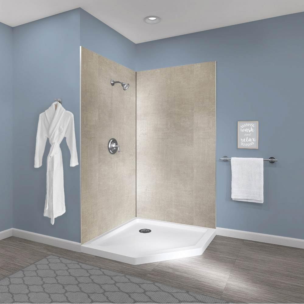 42'' X 42'' X 78'' Shower Wall Kit Sandstone