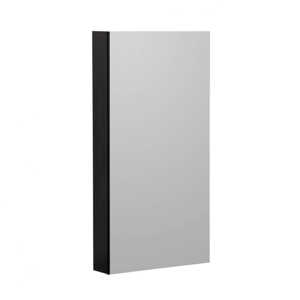 Metal Medicine Cabinet 15'' X 36'' Beveled Mirror, ,  Black