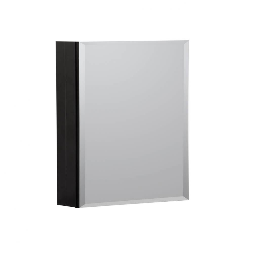 Metal Medicine Cabinet 16'' X 20'' Beveled Mirror, ,  Black