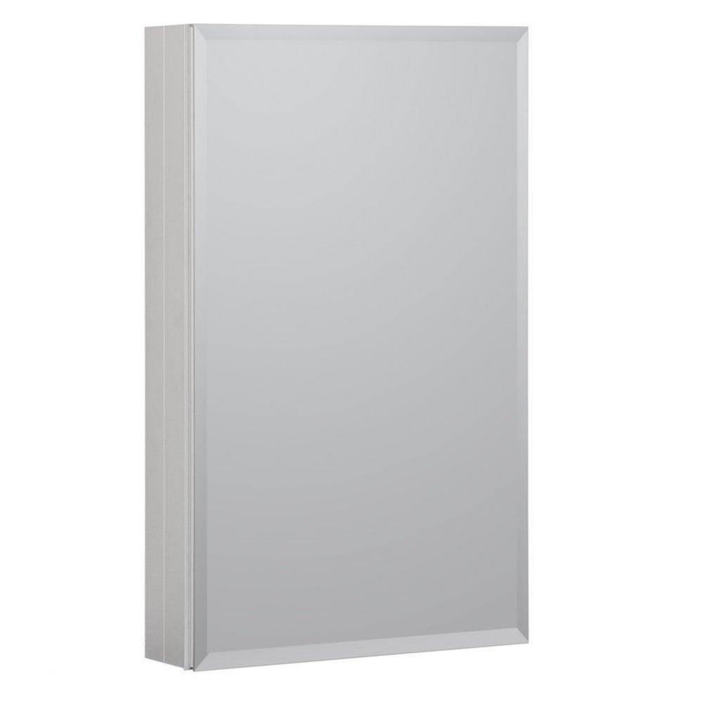 Metal Medicine Cabinet 19'' X 30'' Beveled Mirror, ,  Satin