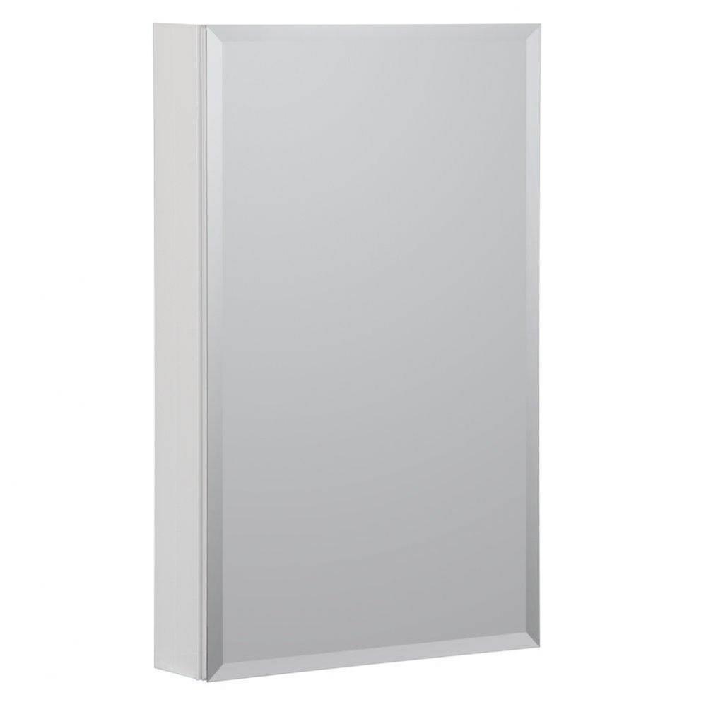 Metal Medicine Cabinet 19'' X 30'' Beveled Mirror, ,  White