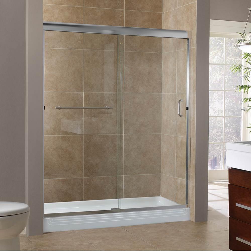 Marina 3/8'' Frameless By-Pass Sliding Shower Door