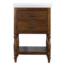 Foremost CHNVT2435 - Cherie 22'' Vanity with VC Top,  Dark Walnut