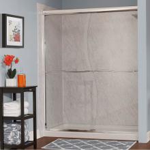 Foremost CVSS6072-CS-SV - Cove 1/4'' Frameless S-Cut By-Pass Sliding Shower Door