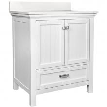 Foremost BAWVT3122D-BGR - Brantley 31'' White Vanity with Black Galaxy Granite Top