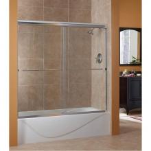 Foremost CVST5455-CL-SV - Cove 1/4'' Frameless By-pass Sliding Tub Door