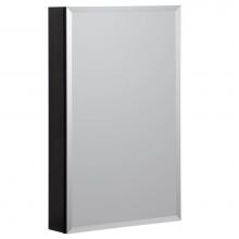 Foremost MMC1930-BL - Metal Medicine Cabinet 19'' X 30'' Beveled Mirror, ,  Black