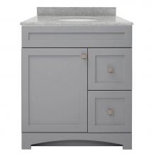 Foremost MXGVT3122-RG - Monterrey 31'' Cool Grey Vanity with Rushmore Grey Granite Top