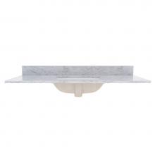 Foremost ST49228CWR - 49'' Marble top, Carrara, Rectangular Bowl