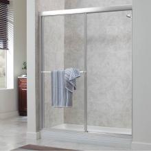 Foremost TDSS4466-CL-SV - Tides Framed By-Pass Sliding Shower Door