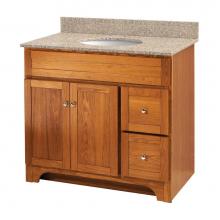 Foremost WROA3621D - Worthington 36 inch oak bathroom