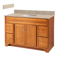 Foremost WROAT4821D-8W - Worthington 48'' Oak Vanity with Mohave Beige Granite Top