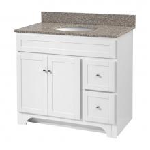 Foremost WRWA3621D - Worthington 36 inch white bathroom