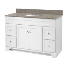 Foremost WRWA4821D - Worthington 48 inch white bathroom