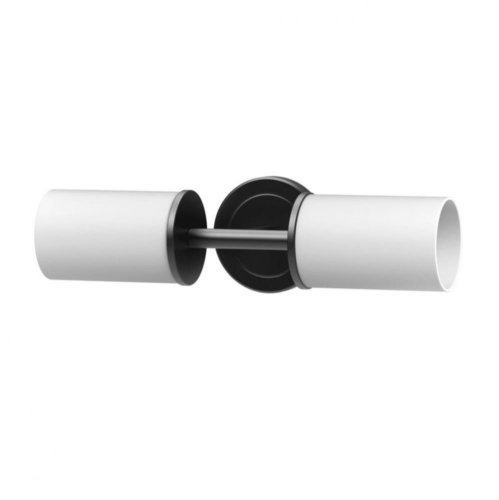 Latitude II Double Sconce Matte Black