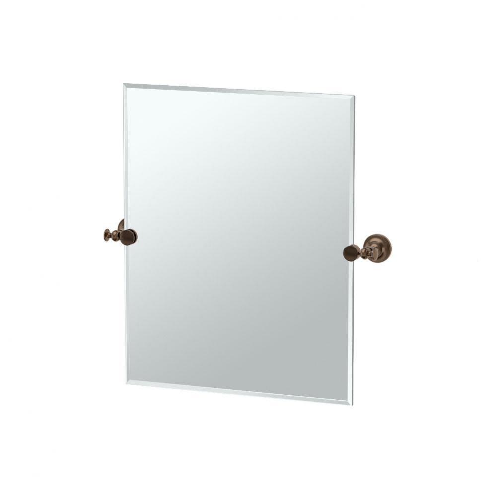 Tavern 24'' H Frameless Rectangle Mirror, Bronze