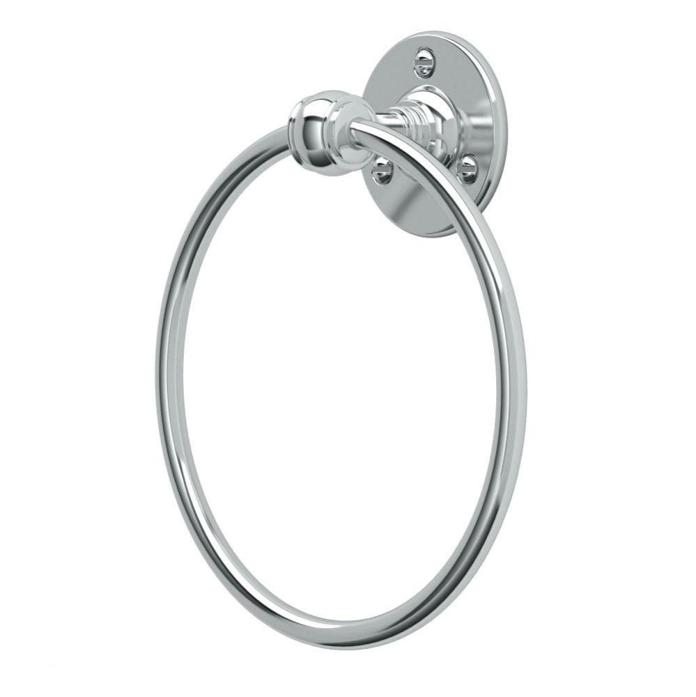 Cafe Towel Ring Chrome