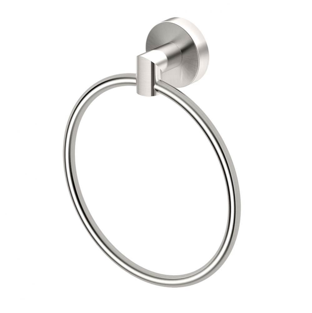 Glam Towel Ring Satin Nickel