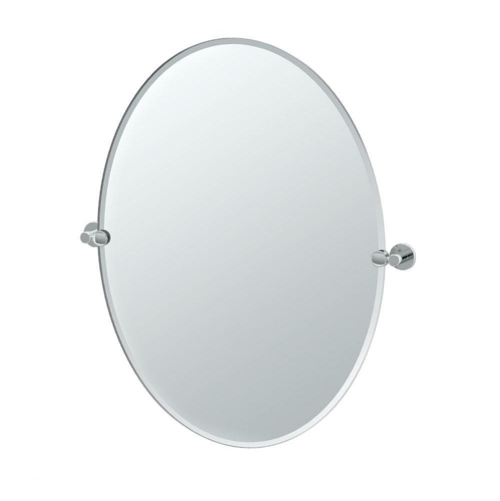 Channel 32''H Oval Mirror Chrome