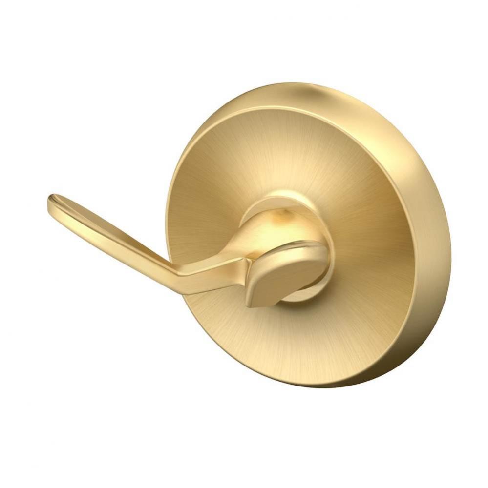 Designer II Robe Hook Brushed Brass