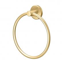 Gatco 4232 - Latitude II Towel Ring Brushed Brass