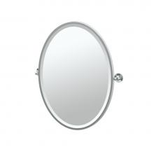 Gatco 4849F - MAX,FRAMED OVAL MIRROR, CHROME