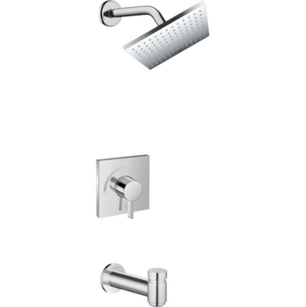 Vernis Shape Pressure Balance Tub/Shower Set, 2.5 GPM in Chrome